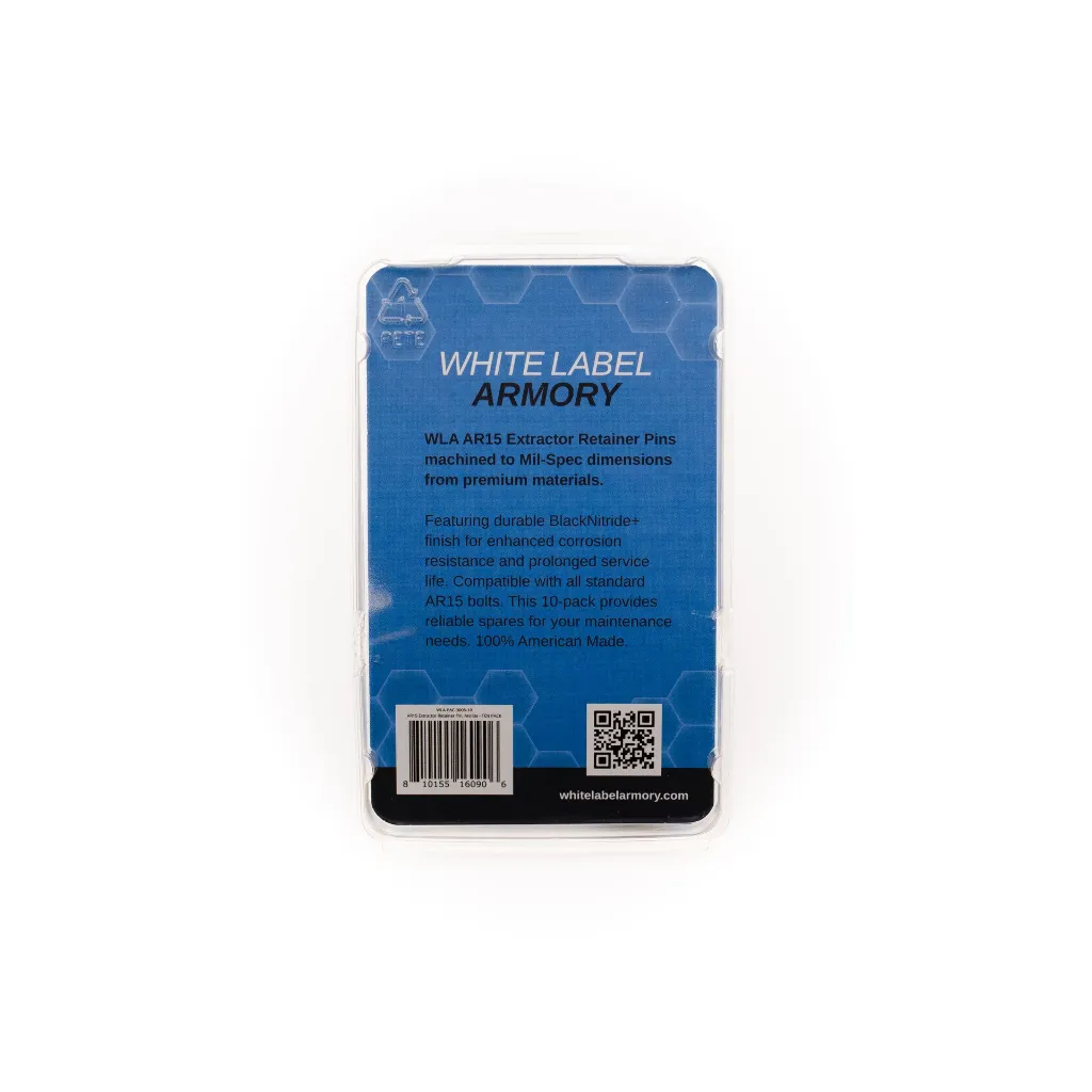 WLA-PAC-3005-10 - 00810155160906 - AR15 Extractor Retainer Pin TEN PACK - Back.webp