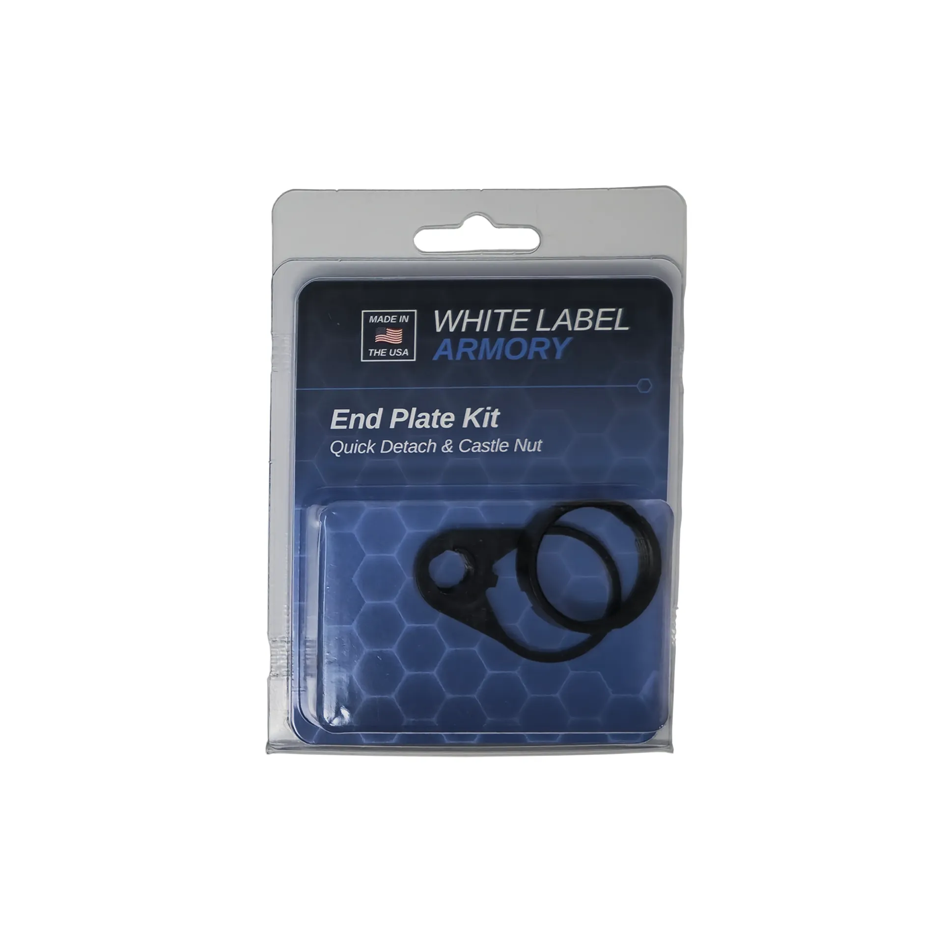 [WLA-BUF-7007-01] End Plate Kit - Quick Detach Steel and Castle Nut

