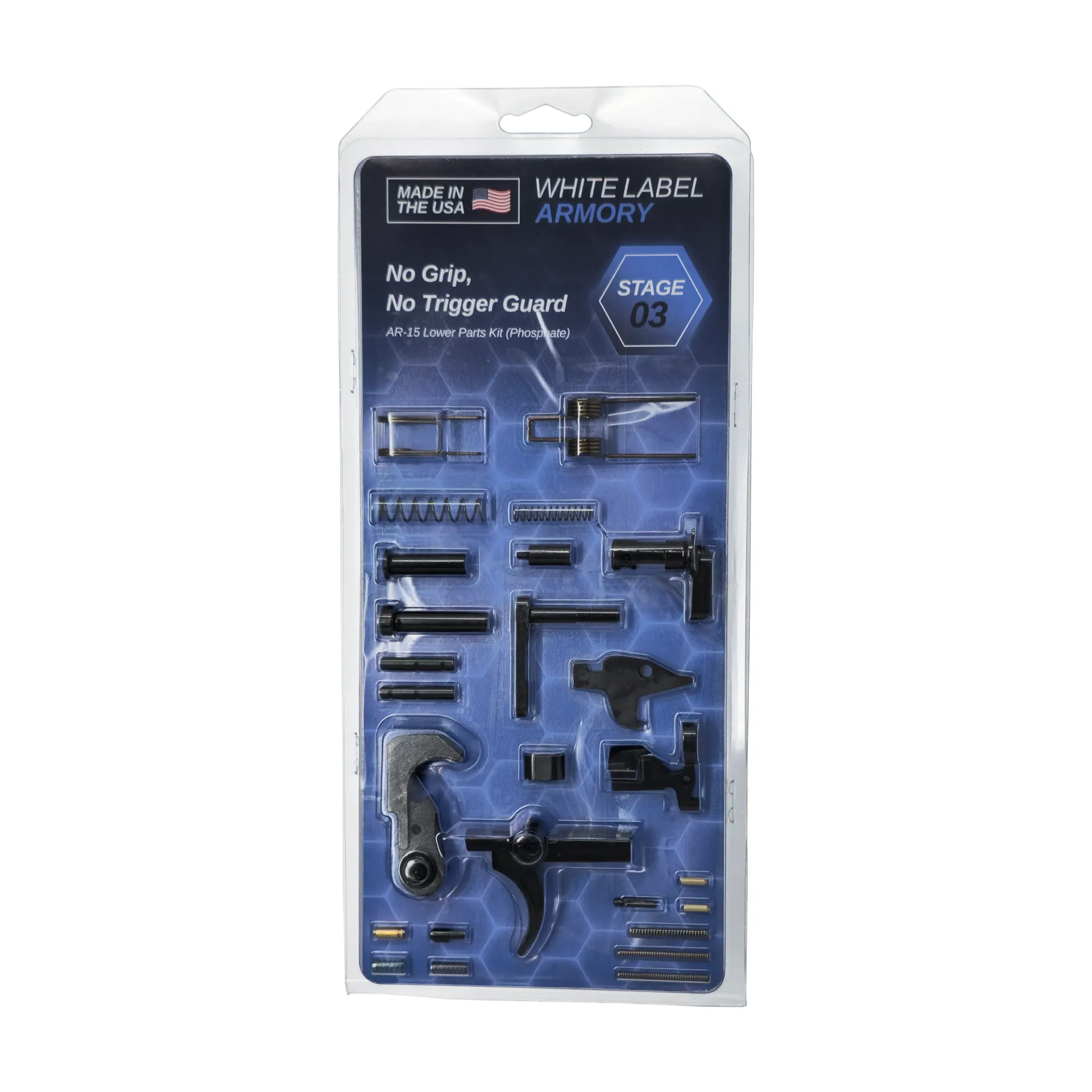 Stage 3, AR15 Lower Parts Kit, Phosphate