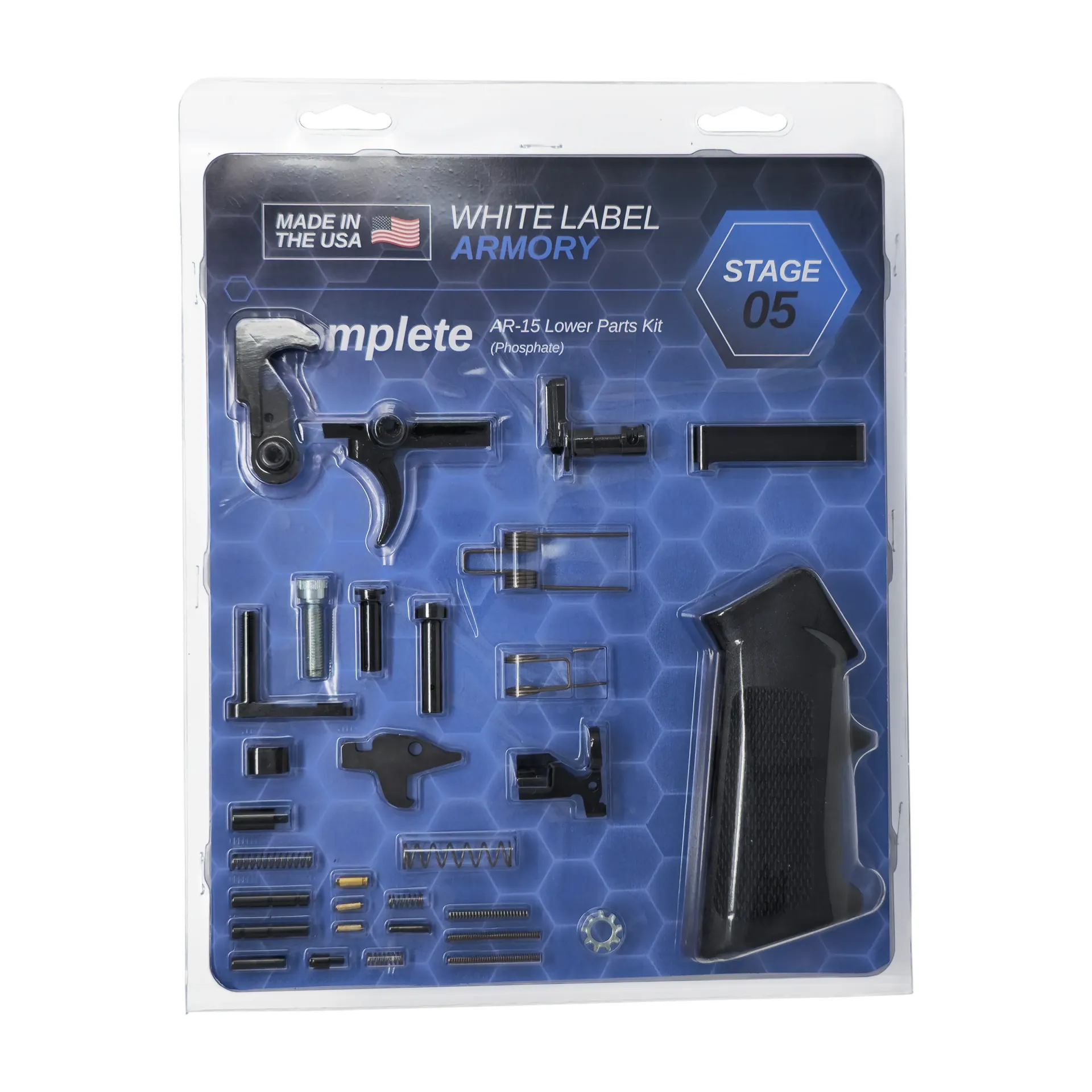 [WLA-LOW-1013-01] Stage 5, AR15 Lower Parts Kit Complete, Phosphate